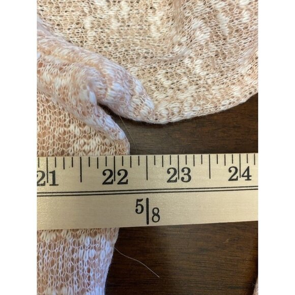 Extra Touch Women Tunic Size 1X Peach Textured Long Sleeve Top Sheer Detail NEW - Picture 4 of 9